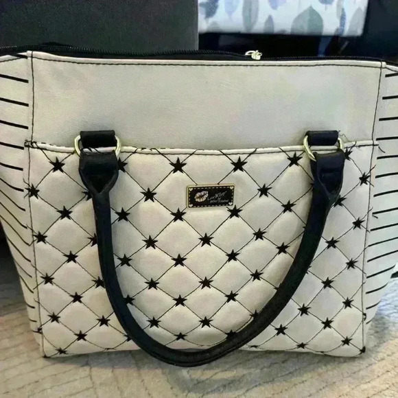 Betsey Johnson Handbags - Betsey Johnson large white quilted purse